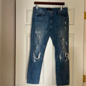 Black orchid distressed jeans